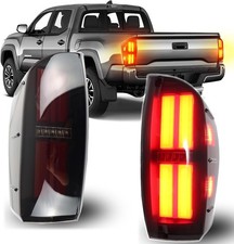 Full LED Tail Lights DRL for 2016-2023 Toyota Tacoma, Smoked LED Tail lights R..