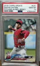 Topps 2018 Update Series Shohei Ohtani Rookie #US1 Angels PSA 10 Base