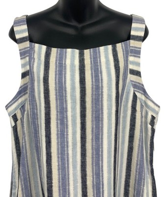 sharagano linen dress Sharagano Womens Sleeveless Button Front Shirt Dress with Sweep, Deep Navy, 12 at Amazon Women's Clothing store