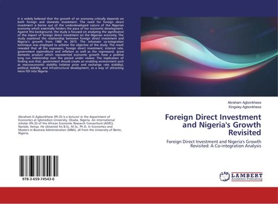 Foreign Direct Investment and Nigeria's Growth Revisited Agbonkhese (u. a.) Buch