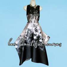 COAST ART DECO PRINT OCCASION PARTY DRESS SIZE 16