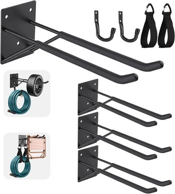 14'' Garage Hooks Heavy Duty 8-Pack - Garage Storage System Hooks, Ladder Hooks f