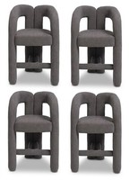 BarstüHle Set Design Modern Grau Skulptural Monolithisch Harmonie