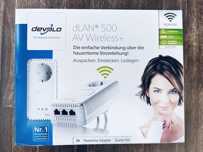 Devolo dLAN 500 AV Wireless+ Starter Kit 500 Mbit/s Ethernet/LAN WiFi