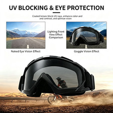 Windproof Anti-Scratch Dustproof Glasses Skiing Racing Goggles for Men Women Kid