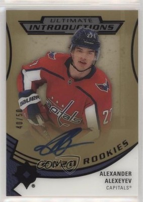 2020-21 Ultimate Collection Gold 40/50 Alexander Alexeyev Rookie Auto RC 0f5t