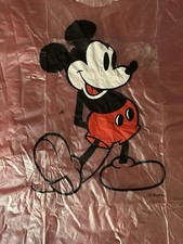 Vintage Walt Disney World Mickey Mouse Rain Poncho Adult One Size Clear