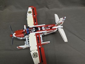 Lego Technic Fire Sea Plane 42040 - missing "water" - 99% complete