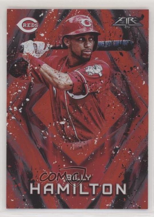 2017 Topps Fire Red Flame Billy Hamilton #51 3c7