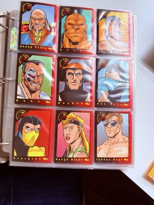 Skybox/classic Mortal Kombat Cards With Holo Lot Of 210 Cards. Mint Binder