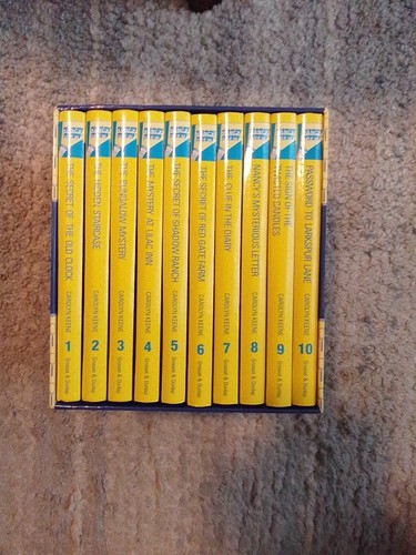 Nancy Drew Books 1-10 Box Set The Nancy Drew Mystery Stories Collection - Picture 2 of 2