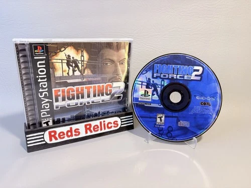 Fighting Force 2 (Sony PS1, 1999) Complete CIB - Reg Card - Near Mint