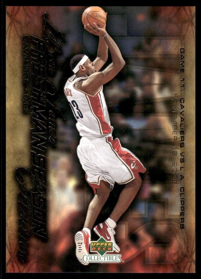 2004 Upper Deck Collectibles LeBron James Freshman Season Rookie RC #11