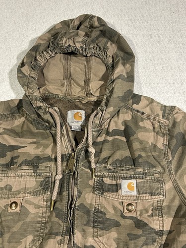 Carhartt Jacke Herren Medium Camo Realtree Active Arbeitsmantel Kapuze - Bild 8 von 14