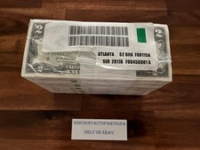 Brick of 1000 US $2 Two Dollar Bills Sealed B...
