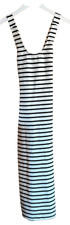 NWT Zara White/navy Cross Back Striped Dress Sz Small 1165/076 Brand NES