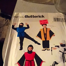 Butterick BP342 Child Unisex Costume Sewing Pattern Uncut Size 6-7-8