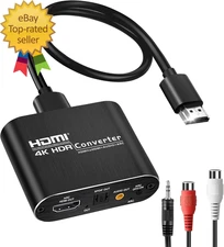 HDMI ARC Audio Extractor Converter 4K@60Hz, HDMI to Optical Toslink SPDIF + 3.5M