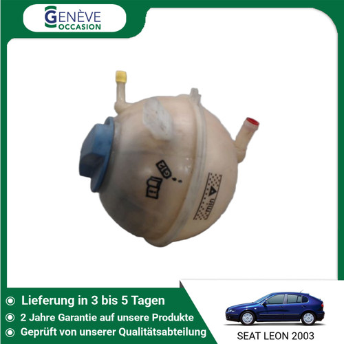 🇩🇪 KÜHLER AUSDEHNUNGSBEHÄLTER ➤ SEAT LEON 1J0121403B ♻️