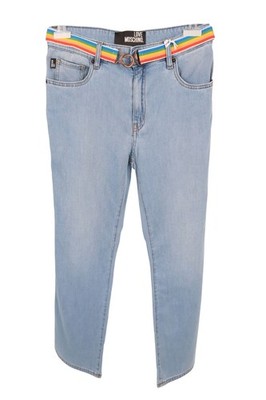 Love Moschino Damen Jeans Gr. 36 (27) Blau NEU Jeanshose Denim