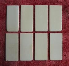 8 Vintage/Antique Piano Key Tops Lot# 2