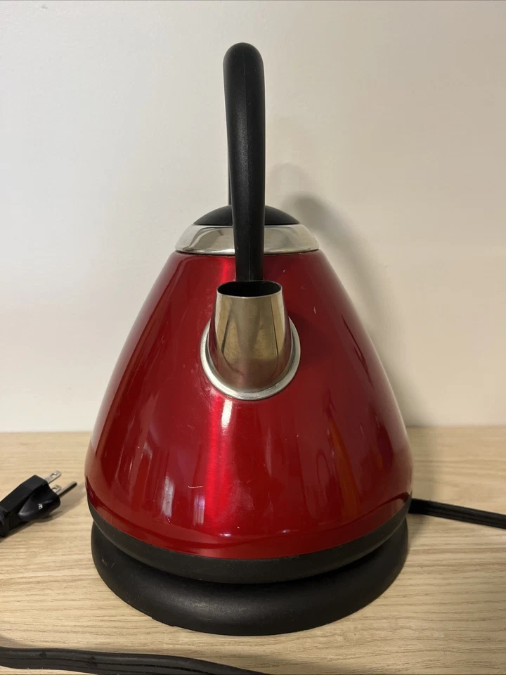 Russell Hobbs 1.8L/60z Electric Automatic Metal Kettle Red KE9001RC Tested - Image 4 of 4