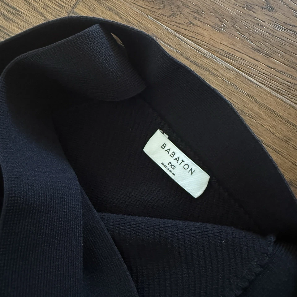 BABATON Aritzia размер XXS черный платье высоты шеи повязка эластичной мини LBD - Изображение 4 из 4