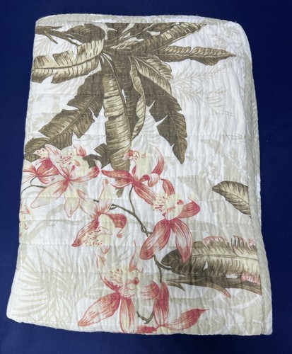 Tommy Bahama Bonny Cove Quilted Pillow Shams Tropical Standard Size Set 2 Piece - Picture 11 of 14