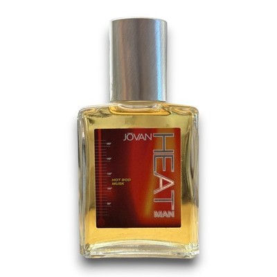 Jovan Heat Man Hot Bod Musk Aftershave Cologne Splash 2 oz  Vintage RARE
