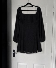 Boohoo Plus Chiffon Milkmaid Skater Dress Size 24 New With Tags