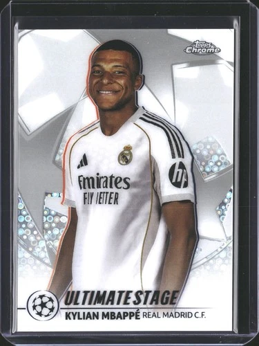 2025-26 Topps UEFA Club Competitions #US-25 Kylian Mbappé Ultimate Stage