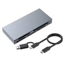 6-IN-1 USB 3.2 Gen2 10Gbps CFexpress Type B/CF/MS/XD/SD/TF Card Reader