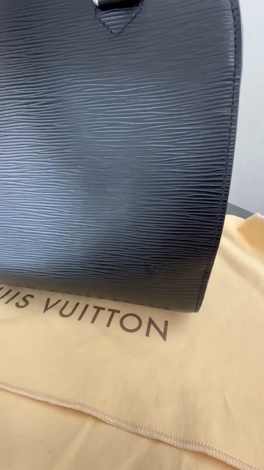 LOUIS VUITTON Pont neuf Handbag M52052 Epi leather Black Used