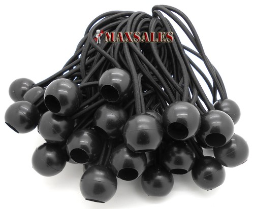 Lot De 100 Sangles élastiques à Boules 6 Balles – Pour Bâches, Tonnelles, Fixation