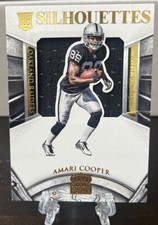 2015 Panini Crown Royale Silhouettes Gold /49 Jersey Amari Cooper #201 RC Raider