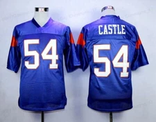 Movie Moran 7 Thad Castle 54 Blue Mountain State Jersey Custom Youth/Men S-6XL