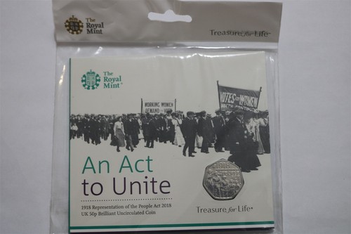 🧭 🇬🇧 UK GB 2018 Representation of the People Act 50p SEALED B73 #10