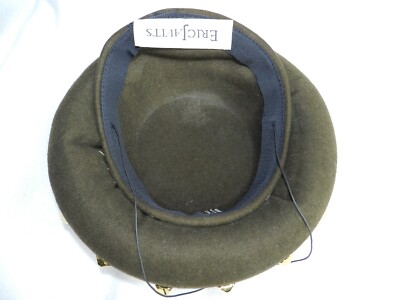 N no tag,VINTAGE PERFECT ERIC JAVITZ  BOLLMAN Hat VTG Eric Javits Bollman Pillbox Hat Brown Wool Felt Suede  main image 3