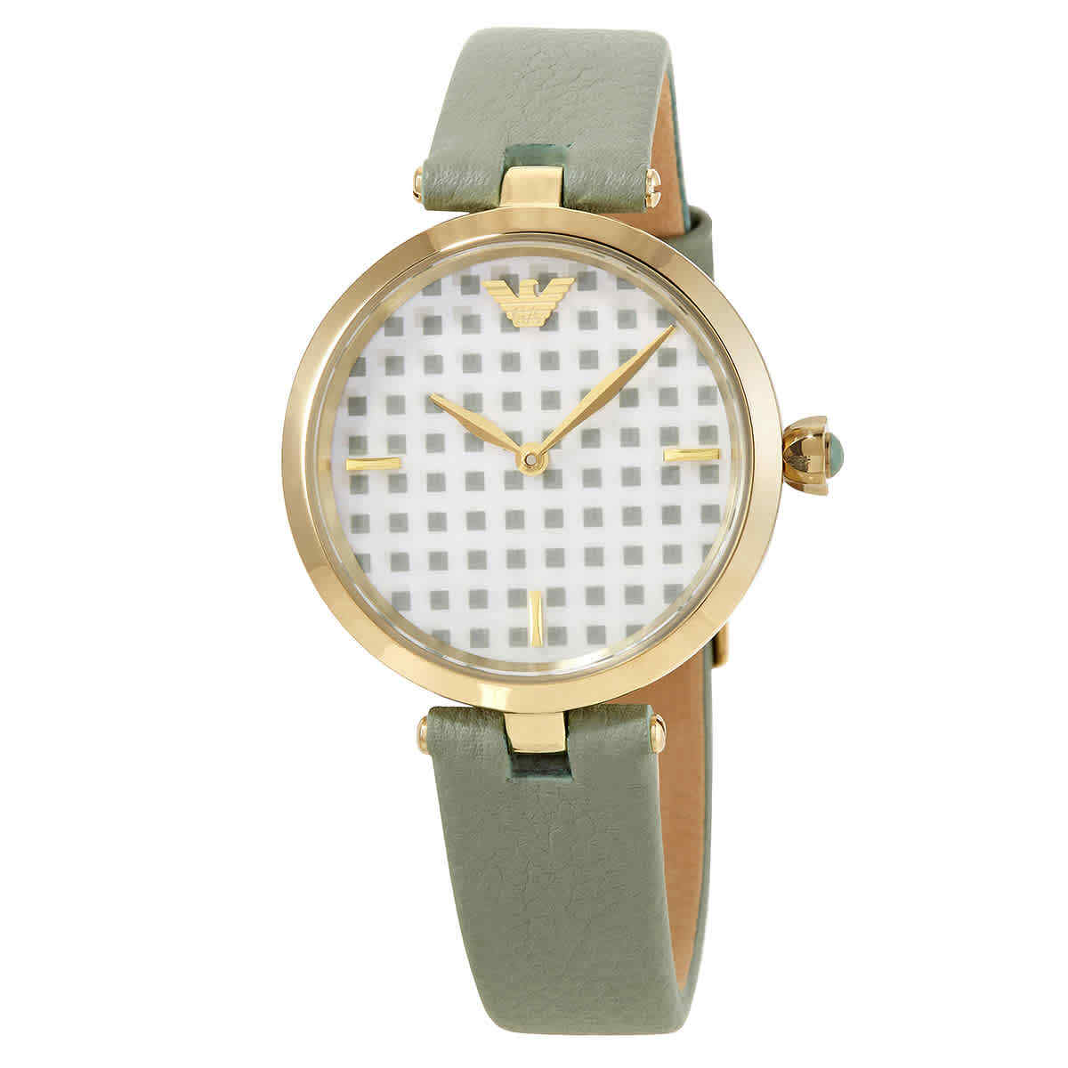 Emporio Armani AR11313 Mother Leather Belt Ladies Watch ?SOLD OUT? Emporio Armani Black Leather Strap Mother Of  main image 2