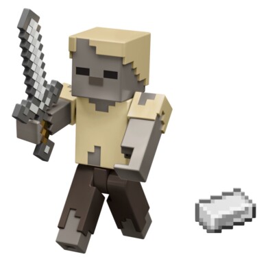 2024 Minecraft 15th Anniversary Action Figure: HUSK • ZOMBIE (w