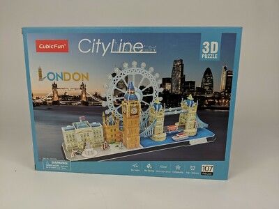 CubicFun 3D Jigsaw Puzzle London CityLine Architecture Building Model Kits Toys 