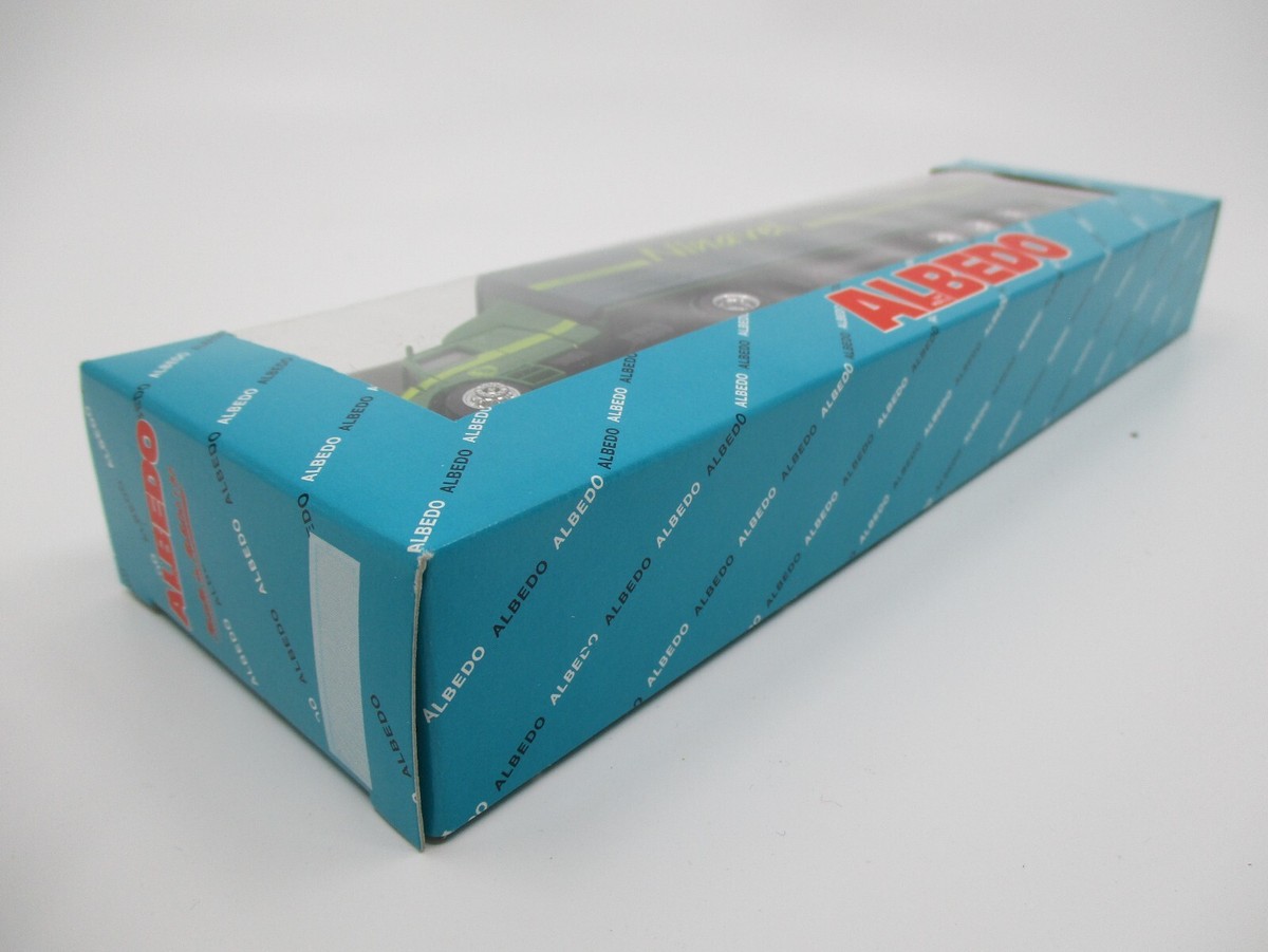 Camion Miniature Scania Semi-remorque Albedo 1/87 - Vert - Échelle HO - Occasion Comme Neuf