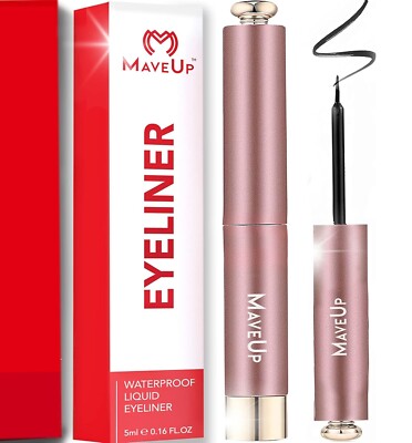 MaveUp Waterproof Liquid Eyeliner 0.16 Fl Oz DOES NOT EXPIRE UNTIL 2026 NEW