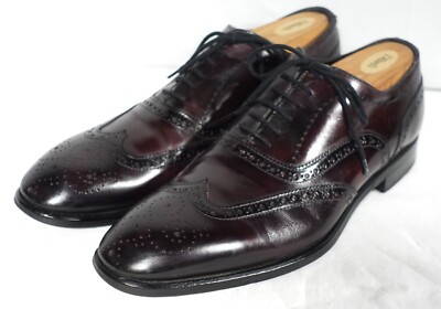 Antonio Maurizi Brogue Wingtip Oxfords Vero Cuoio Italiano 