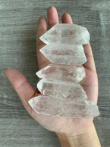 1/2 Lb Quartz Crystal Point Collection, 1.5" - 3.5" Natural Clear Quartz Points - Picture 7 of 8