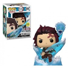 Funko Pop! Figura Esclusiva GITD Tanjiro Kamado con Drago Demon Slayer
