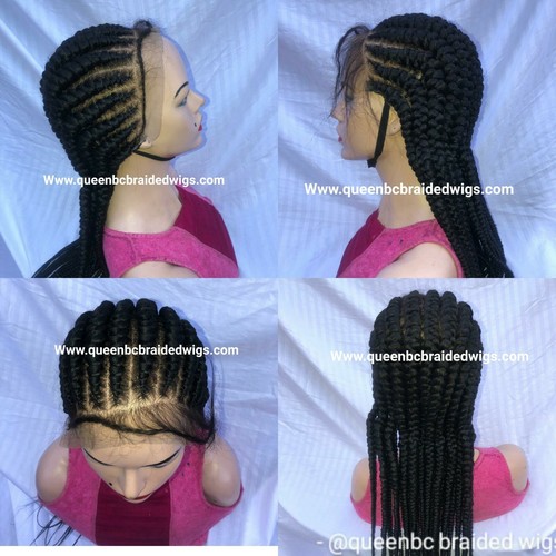 braided front weave back
