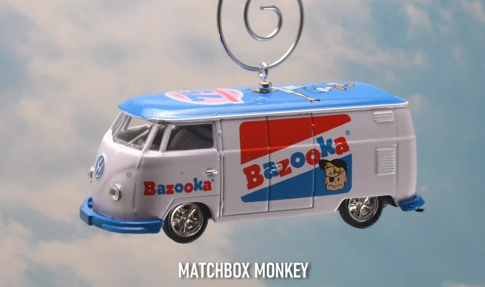 Bazooka Burbuja Goma Blanco Volkswagen VW Panel Van Navidad Adorno Entrega Foto 2 de 4