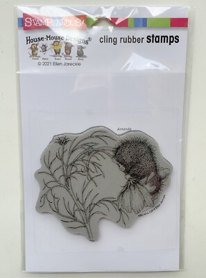 New Stampendous House Mouse Rubber Cling Stamp 3in x 4in  ''Cosmos Love'' HMCW14