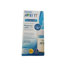 Phillips Avent Anti-Colic 0M Wide Neck Baby Bottle, 4 oz BPA Free